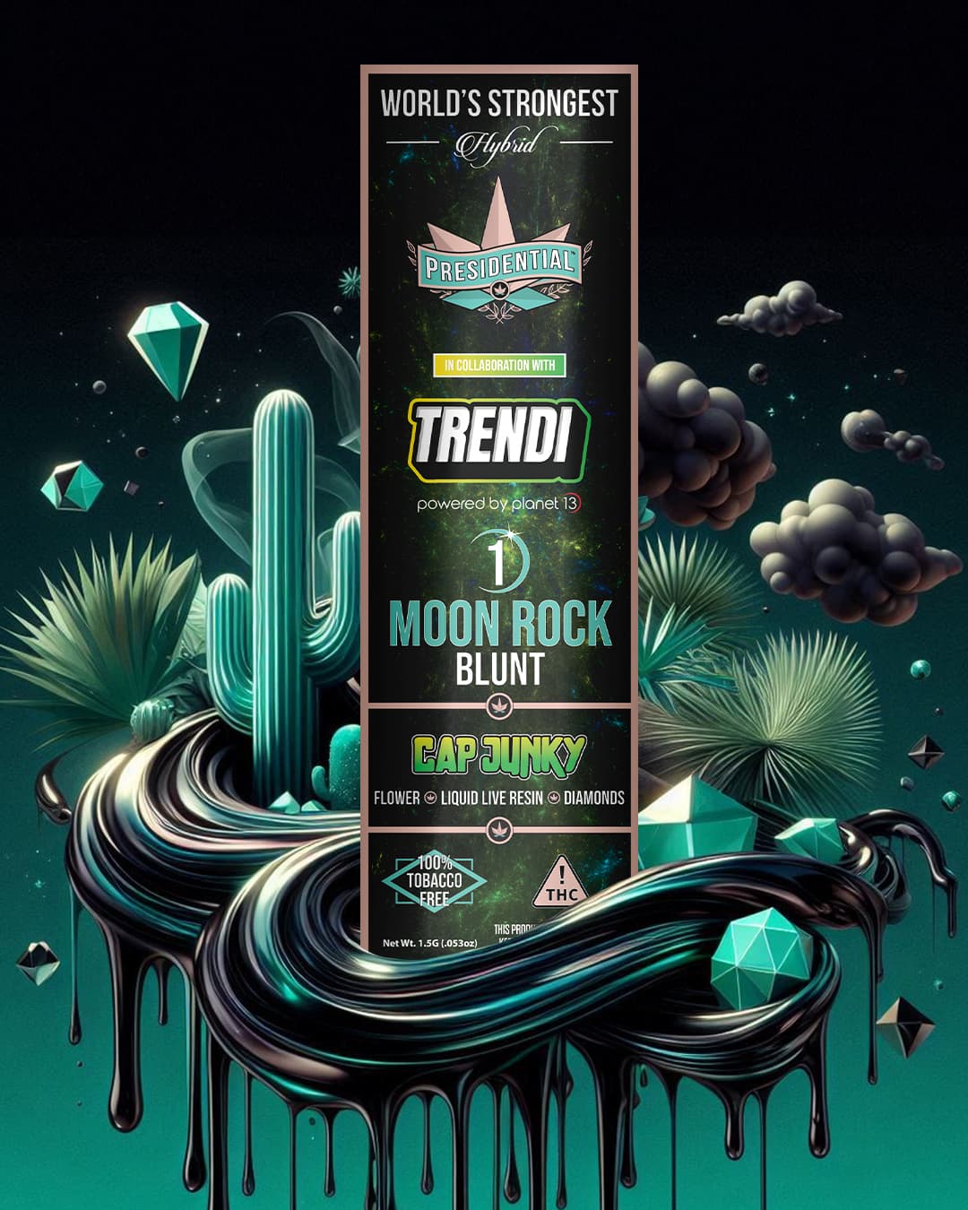 Cap Junky Presidential blunt product graphic