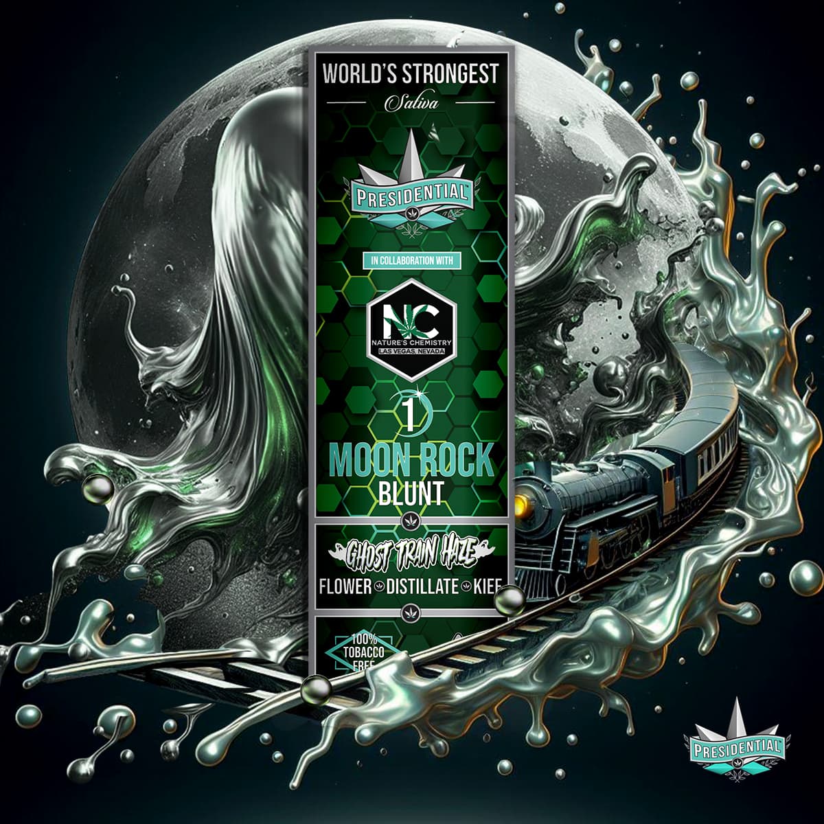 Ghost Train Haze Presidential blunt product graphic