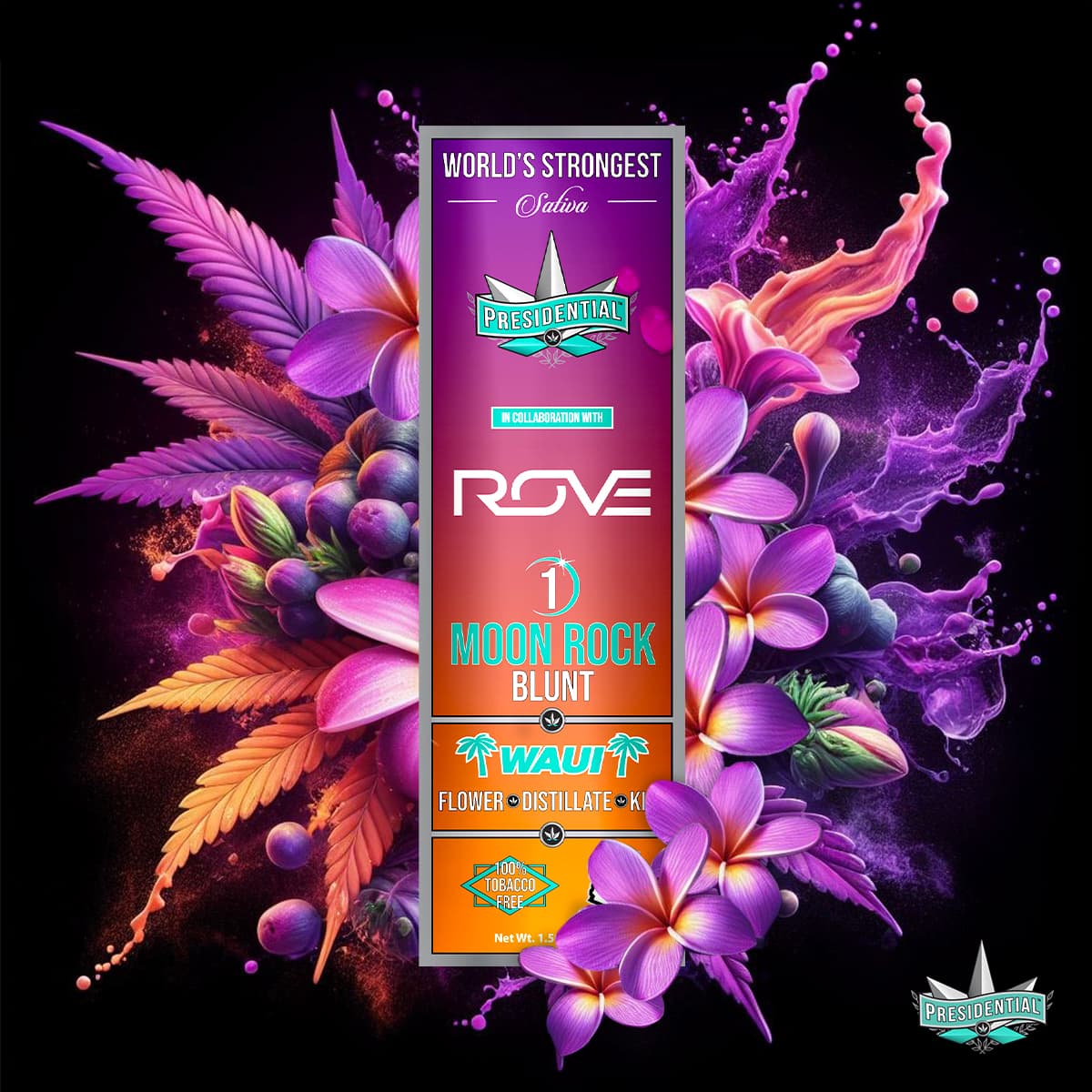 Waui Presidential blunt product graphic
