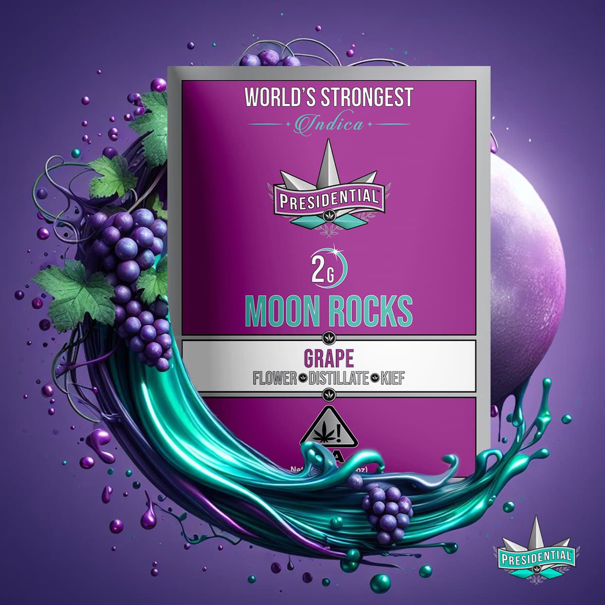 Grape Moon Rocks product packaging