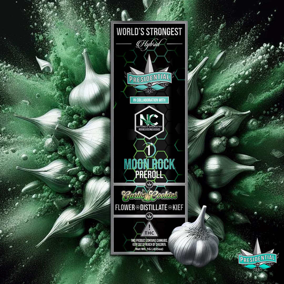 Garlic Cookies Presidential preroll product graphic