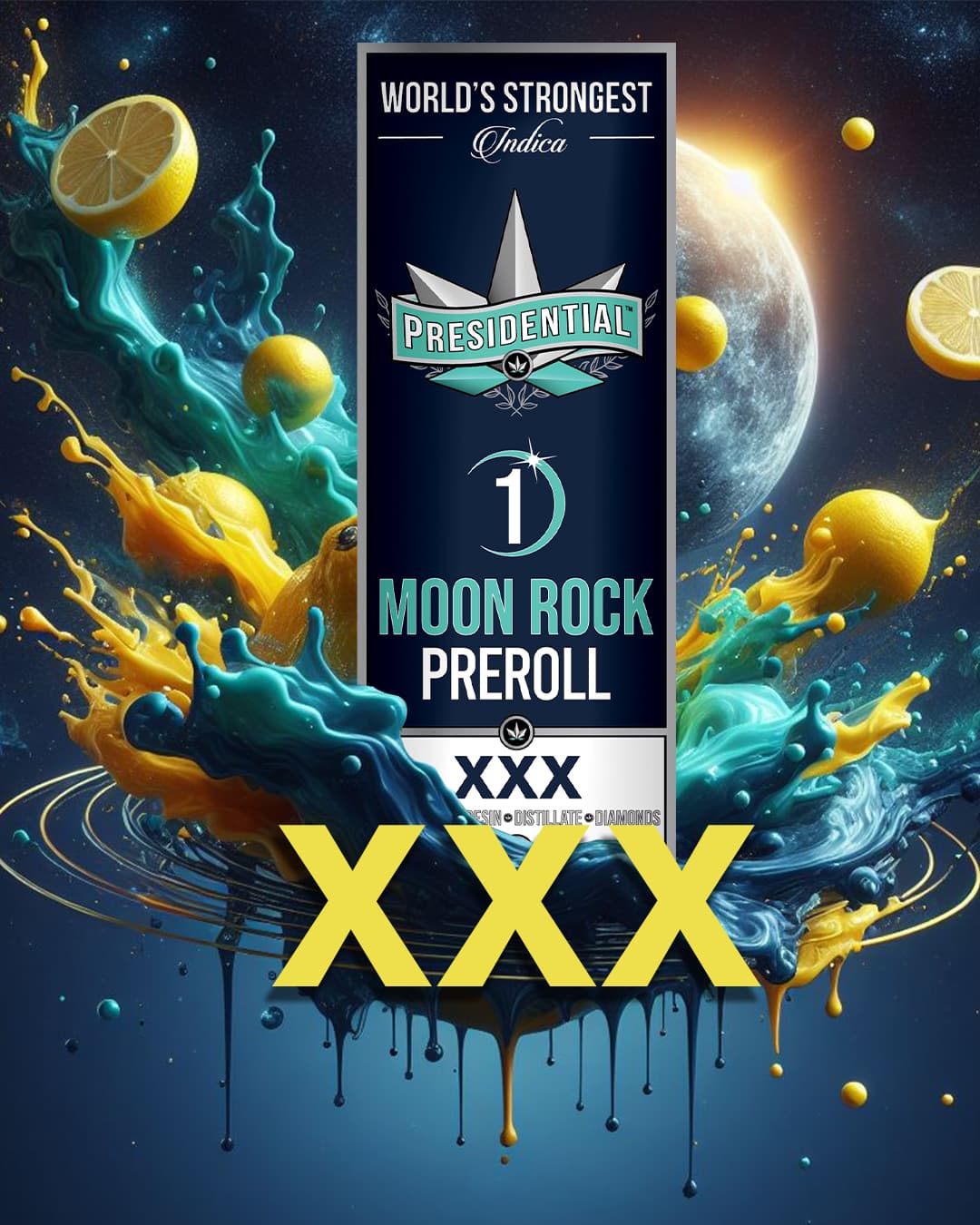 XXX Presidential preroll product graphic