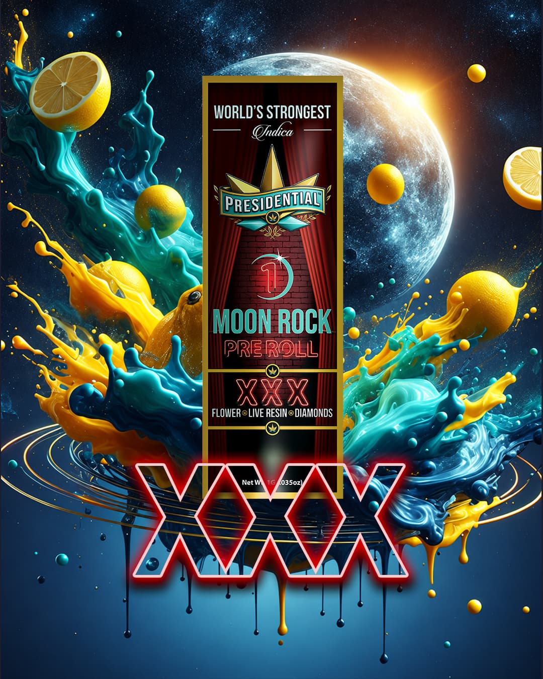 XXX Presidential preroll product graphic